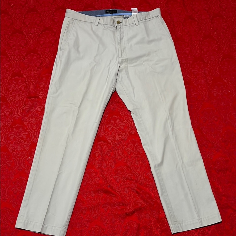 Banana Republic Emerson Chino Men’s 36x32 Khaki Tan Cotton Straight Leg Pants